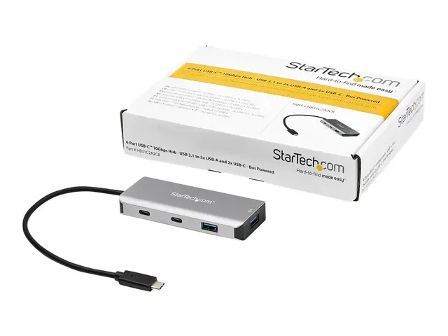 StarTech.com 4 Port USB C Hub w/ 2x A & C, SuperSpeed 10Gbps Type-...