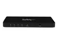 StarTech.com 4K HDMI Splitter - 4k 30Hz - 4 Port Aluminum - Backward Compatible - HDMI Multi Port - HDMI Hub (ST124HD4K) - Video/audio switch - 4 x HDMI - stasjon&#230;r - for P/N: ST121HDBT20L, ST121HDBT20S, ST121HDBTE, SVA5H2NEUA