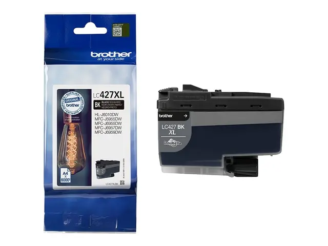 Brother LC427XLBK - Høykapasitets svart original blekkpatron for H...