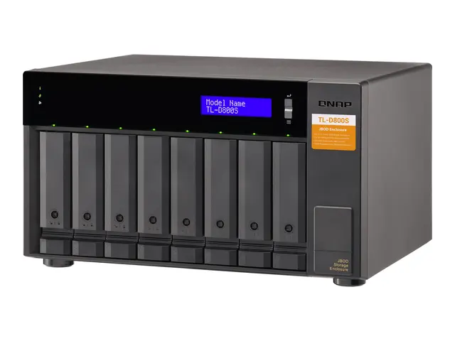 QNAP TL-D800S - Harddiskarray - 8 brønner (SATA-600) - SATA 6Gb/s ...