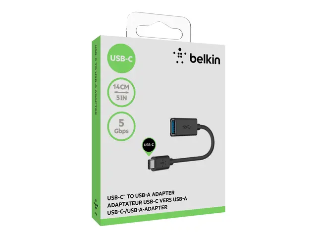 Belkin 3.0 USB-C to USB-A Adapter - USB-adapter 24 pin (hann) reve...