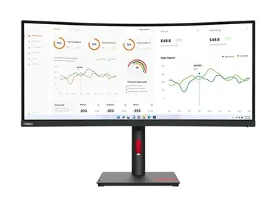 Lenovo ThinkVision T34w-30 - LED-skjerm kurvet 34" 3440 x 1440 UWQ...