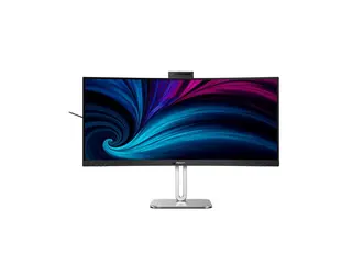 Philips 34B2U6603CH - 6000 Series - LED-skjerm kurvet - 34&quot; - 3440 x 1440 WQHD @ 120 Hz - VA - 550 cd/m&#178; - 4000:1 - DisplayHDR 400 - 4 ms - Thunderbolt 4, 2xHDMI, DisplayPort - h&#248;yttalere - koksgr&#229;