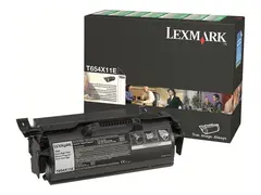 Lexmark - Ekstra høy ytelse - svart original - tonerpatron LCCP, LRP - for Lexmark T654dn, T654dtn, T654n, T656dne