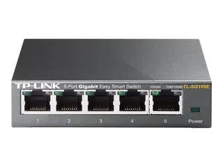 TP-Link Easy Smart TL-SG105E - Switch 5 x 10/100/1000 - stasjon&#230;r