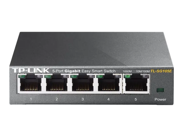 TP-Link Easy Smart TL-SG105E - Switch - 5 x 10/100/1000 - stasjonær