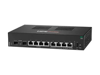 HPE Aruba Networking CX 6000 8p 10M/100M/1G 2p SFP 1G Switch Switch - Styrt - 8 x 10/100/1000 + 2 x Gigabit SFP (opplink) - side til side-luftflyt - rackmonterbar, veggmonterbar - AC - BTO