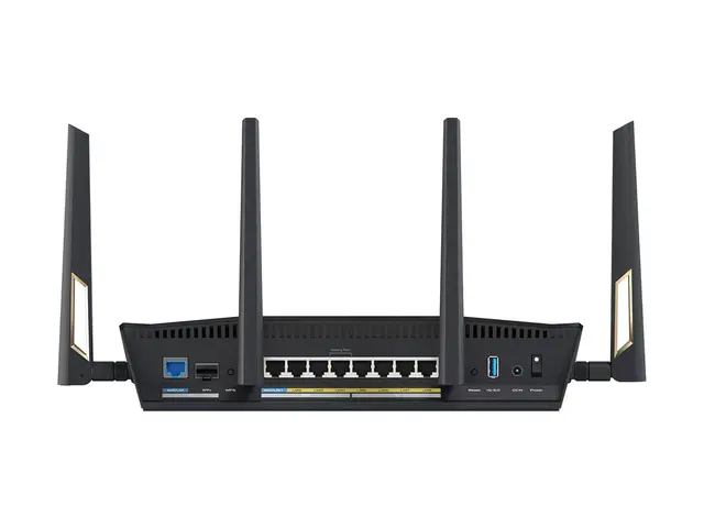 ASUS RT-BE88U - Trådløs ruter 9-porters svitsj 1GbE, 2.5GbE, Wi-Fi...