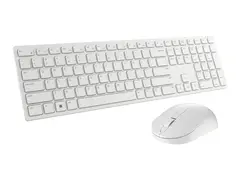 Dell Pro KM5221W - Tastatur- og mussett - tr&#229;dl&#248;s 2.4 GHz - QWERTY - US International - hvit - med 3 years NBD Advance Exchange