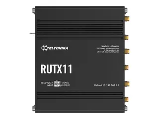 Teltonika RUTX11 - Tr&#229;dl&#248;s ruter WWAN 4-portssvitsj - 1GbE - Wi-Fi 5 - Dobbeltb&#229;nd - 3G, 4G