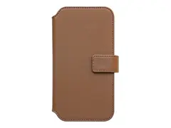 KEY Unstad - Lommebok for mobiltelefon MagSafe-samsvar - polyuretanl&#230;r, 100 % resirkulerbar termoplastisk polyuretan (TPU), imitert nappaskinn - gyllen brun - 6.7&quot; - for Apple iPhone 14 Plus (6.7 tommer)