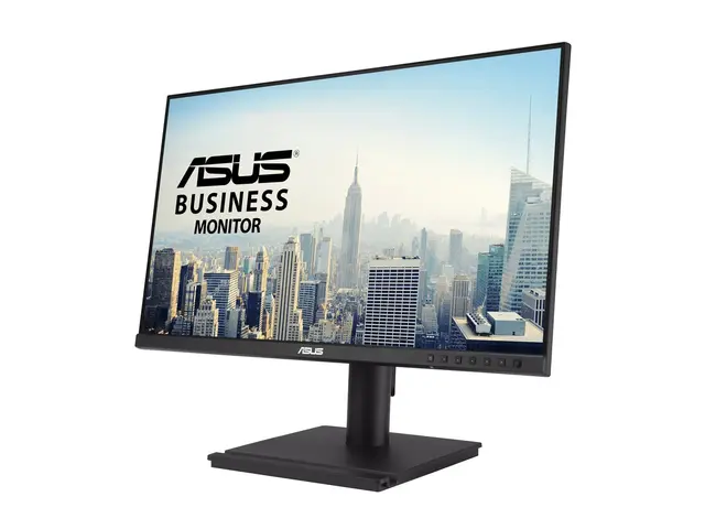 ASUS BE249QG - LED-skjerm - 24" (23.8" synlig) 1920 x 1080 Full HD (1080p) @ 120 Hz - IPS - 350 cd/m² - 1500:1 - HDR10 - 5 ms - HDMI, VGA, DisplayPort - høyttalere - svart 