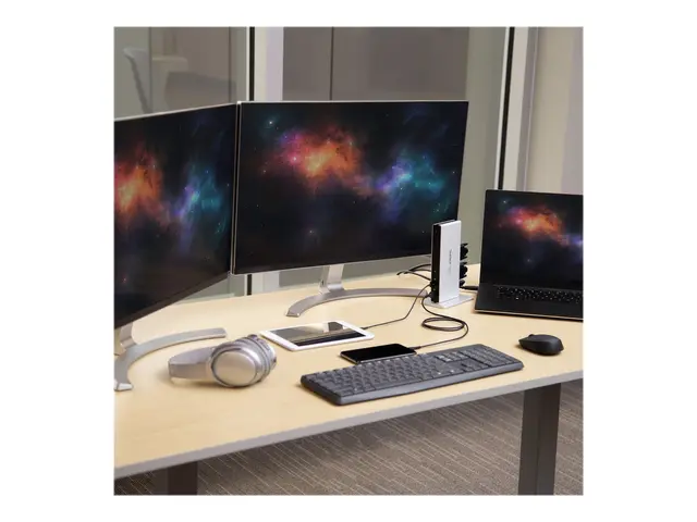 StarTech.com Dual Monitor USB 3.0 Docking Station w/ DVI to VGA & ...