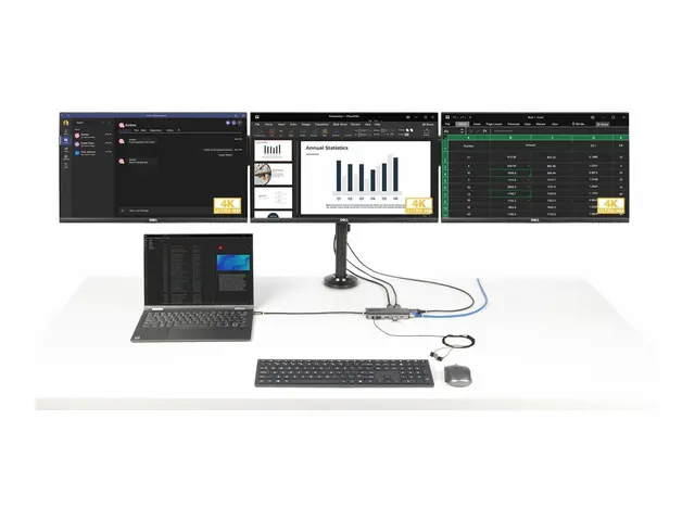 StarTech.com USB-C Triple-Monitor Multiport Adapter, HDMI/DP/Card ...