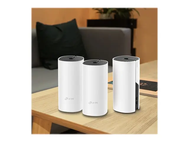 TP-Link DECO M4 - Wi-Fi-system (3 rutere) maske 1GbE Wi-Fi 5 Dobbe...
