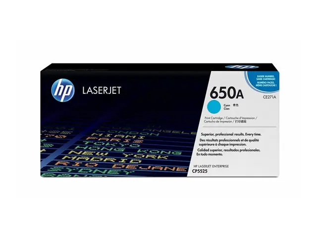 HP 650A - Cyan - original - LaserJet - tonerpatron (CE271A) - for ...
