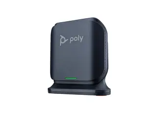 HP Poly Rove B2 - Trådløs telefonbasestasjon / VoIP telefonbasestasjon med anrops-ID/samtale venter DECT - treveis anropskapasitet - SIP, SIP v2, SIP over TLS, SIP over UDP, SIP over TCP, SDP, RTCP, RTP - svart