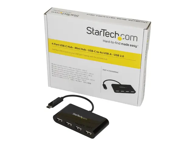 StarTech.com 4-Port USB-C Hub - to 4x USB-A Adapter Mini USB 2.0 B...