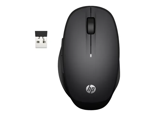 HP Dual Mode - Mus trådløs Bluetooth, 2.4 GHz USB mottaker svart f...