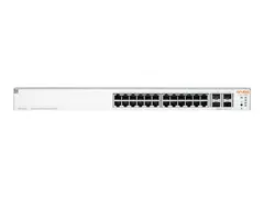 HPE Networking Instant On 1930 24G Class4 PoE 4SFP/SFP+ 370W Switch Switch - L3 - Styrt - 24 x 10/100/1000 (PoE) + 4 x 1 Gigabit / 10 Gigabit SFP+ - rackmonterbar - PoE (370 W)