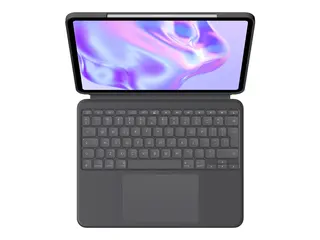 Logitech Combo Touch - Tastatur og folioveske med styrepute - bakbelysning - Apple Smart connector - QWERTY - US International - grafitt - for Apple 13-inch iPad Pro (M4)