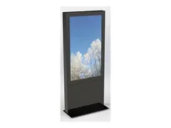 HI-ND Single Totem Touch 55" - Stativ - for LCD-skjerm svart - skjermstørrelse: 55" - plassering på gulv - for Samsung QM55R-T