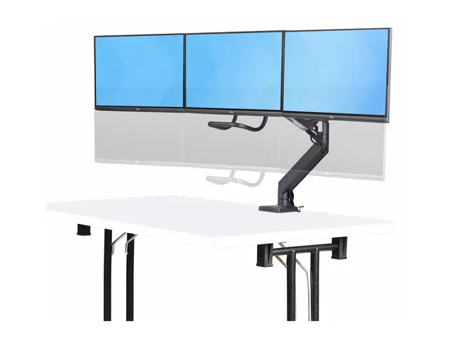 Startech Crossbar Triple Monitor Desk Mount, VESA 75x75/100x100 - ...