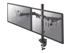 Neomounts FPMA-D550D - Monteringssett - full bevegelse for 2 LCD-skjermer - st&#229;l - svart - skjermst&#248;rrelse: 10&quot;-32&quot; - klemmemonterbar, malje, skrivebordsmonterbar