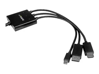 Startech 2m 6 ft HDMI, DisplayPort or Mini DisplayPort to HDMI Converter Cable HDMI, DP or Mini DP to HDMI Adapter Cable (DPMDPHD2HD) - video adapter - DisplayPort / HDMI - 2 m
