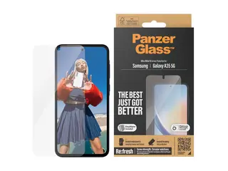 PanzerGlass - Skjermbeskyttelse for mobiltelefon ultravid passform m. EasyAligner - glass - for Samsung Galaxy A35