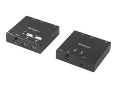 StarTech.com HDMI over CAT6 Extender with 4-port USB Hub Remote HDMI over CAT5 or CAT6 - 165 ft (50m) - 1080p (ST121USBHD) - Video/lyd/infrar&#248;d/USB-utvider - over CAT 6 - opp til 50 m