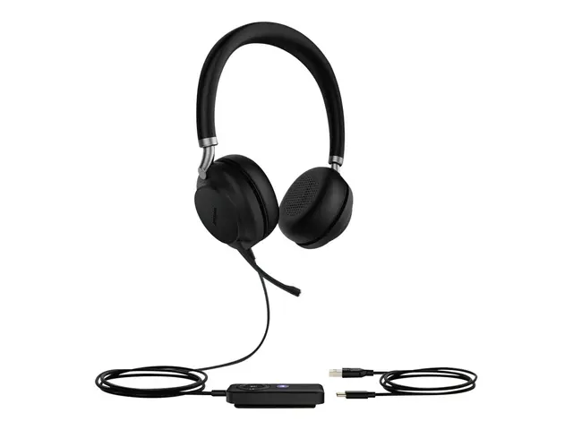 Yealink UH38 Dual - Hodesett on-ear Bluetooth trådløs, kablet USB-...