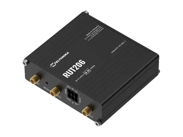 Teltonika RUT206 - Trådløs ruter WWAN 2,4 GHz 3G, 4G, 2G DIN-skinn...