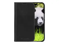 dbramante1928 Lynge - Lommebok for mobiltelefon MagSafe-samsvar - helnarvet l&#230;r - svart - for Apple iPhone 16e