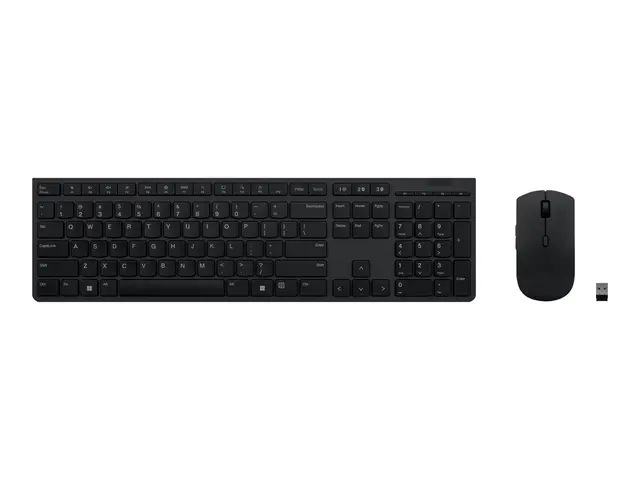 Lenovo Professional Combo - Tastatur- og mussett trådløs 2.4 GHz Q...