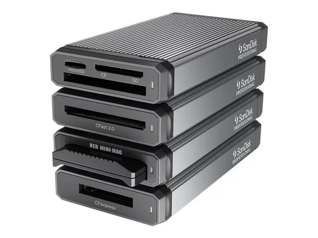 SanDisk Professional PRO-READER - Kortleser (SD, microSD, CF) USB-...