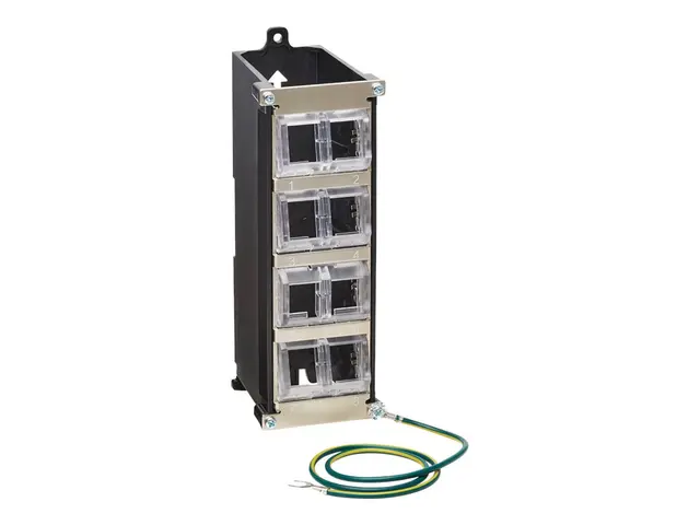 Eaton Tripp Lite Series 8-Port Metal DIN-Rail Mounting Keystone Pa...