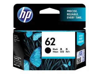 HP 62 - Svart - original - blister blekkpatron - for Envy 55XX, 56XX, 76XX; Officejet 200, 250, 57XX, 8040