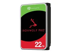 Seagate IronWolf Pro ST22000NT001 - Harddisk 22 TB - intern - 3.5&quot; - SATA 6Gb/s - 7200 rpm - buffer: 512 MB - med 3-&#229;rs Seagate Rescue Data Recovery