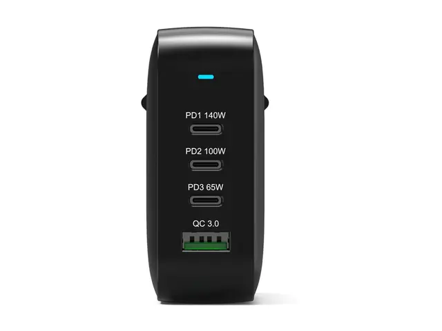 PORT Connect - Strømadapter - GaN II - 165 watt - 5 A - QC 3.0, PD...