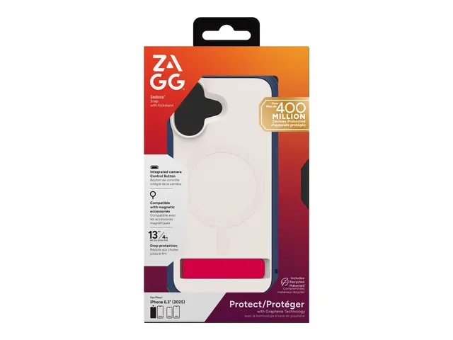 ZAGG Sedona Snap - Baksidedeksel for mobiltelefon MagSafe-samsvar ...