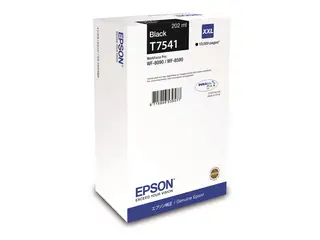 Epson T7541 - 202 ml - XXL-størrelse - svart original - blekkpatron - for WorkForce Pro WF-8090, WF-8590