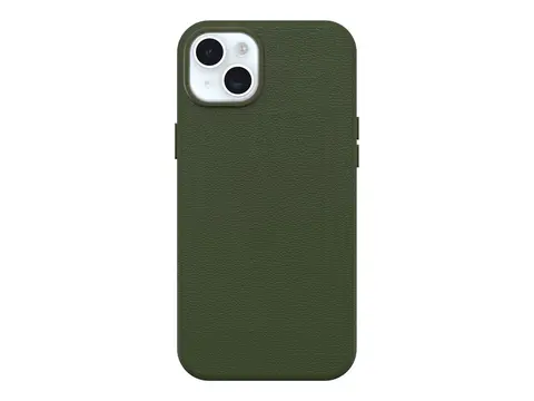 OtterBox Symmetry Series - Baksidedeksel for mobiltelefon MagSafe-samsvar - kaktusl&#230;r, polyuretan - cactus grove (green) - for Apple iPhone 15 Plus