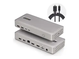 Startech USB4 Docking Station, USB-C 40Gbps, Dual Video HDMI, Up to 2x 4K 60Hz 4:4:4 (RGB) or 2x 4K 120Hz 4:2:2, Multi-Monitor Dock, 6x USB, 2.5GbE, 100W PD dokkingstasjon - USB4 / Thunderbolt 4 - 2 x HDMI - 1GbE, 2.5GbE