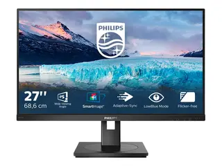 Philips S-line 272S1AE - LED-skjerm 27&quot; - 1920 x 1080 Full HD (1080p) @ 75 Hz - IPS - 250 cd/m&#178; - 1000:1 - 4 ms - HDMI, DVI-D, VGA, DisplayPort - h&#248;yttalere - svart tekstur