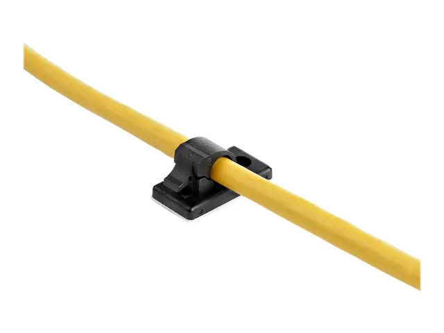 StarTech.com 100 Adhesive Cable Management Clips Black, Network/Et...