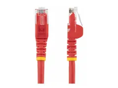 Startech 2m CAT6 Ethernet Cable, 10 Gigabit Snagless RJ45 650MHz 100W PoE Patch Cord, CAT 6 10GbE UTP Network Cable w/Strain Relief, Red, Wiring is UL Certified/TIA Category 6 - 24AWG (N6PATC2MRD) - koblingskabel - 2 m - rød