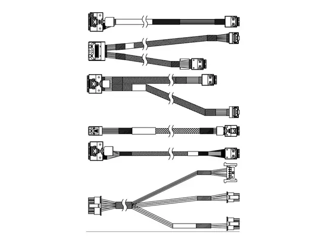 Lenovo - Lagerkabelsett - for 3,5" Chassis Middle Backplane