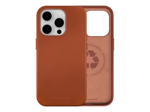 dbramante1928 Roskilde - Baksidedeksel for mobiltelefon MagSafe-samsvar - helnarvet l&#230;r - gyllenbrun - for Apple iPhone 15 Pro