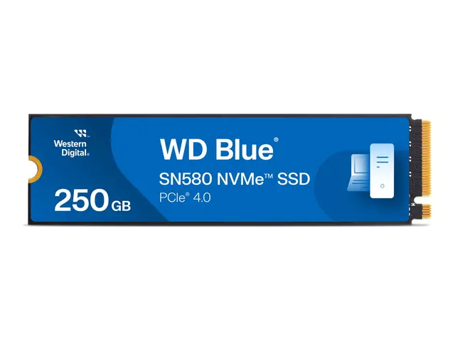 WD Blue SN580 - SSD 250 GB intern M.2 2280 PCIe 4.0 x4 (NVMe)